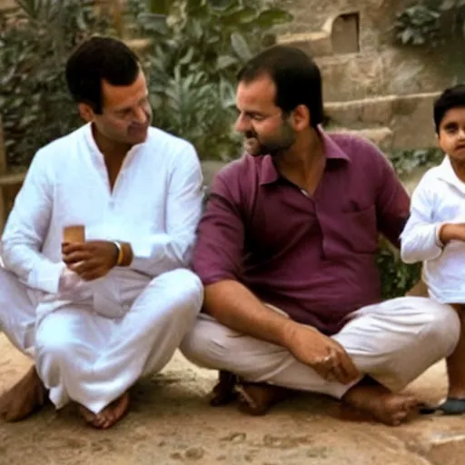 Prompt: Rahul Gandhi in diapers crying, expired Fuji Film