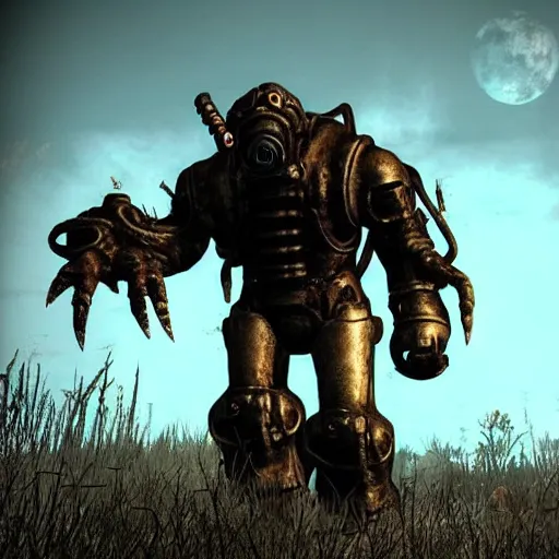Prompt: “ monster in fallout 4 ”