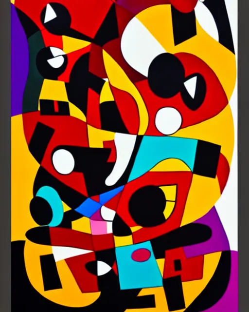 Image similar to rage, rage against the dying of the light | abstract art painting | high contrast | inspired by george condo | inspired by jean arp | trending on artstation