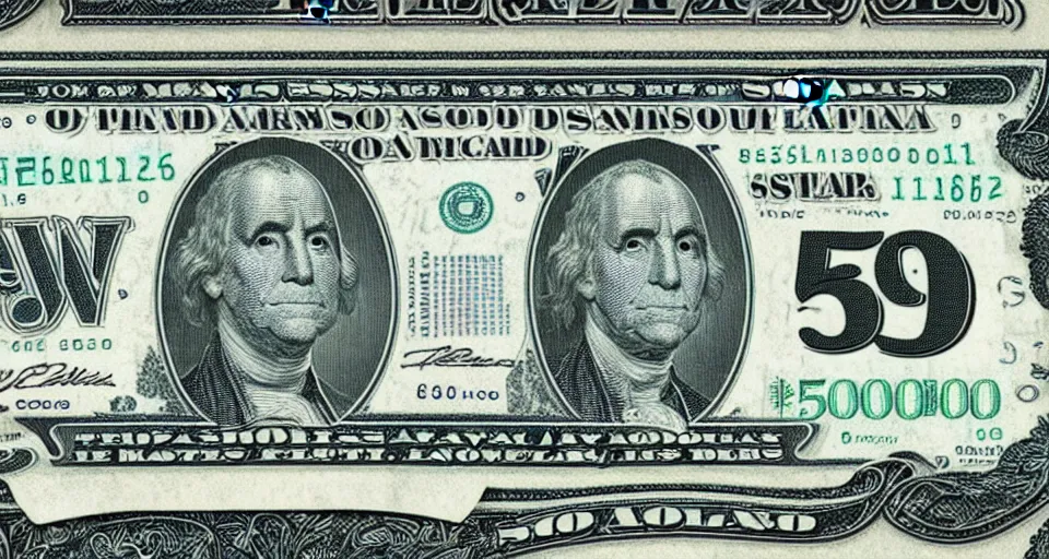 Image similar to concept design of american $ 5 0 note for the year 2 0 3 3