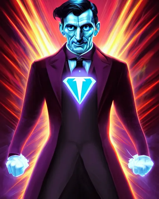 Nikola Tesla as a supervillain with electric powers in | Stable ...