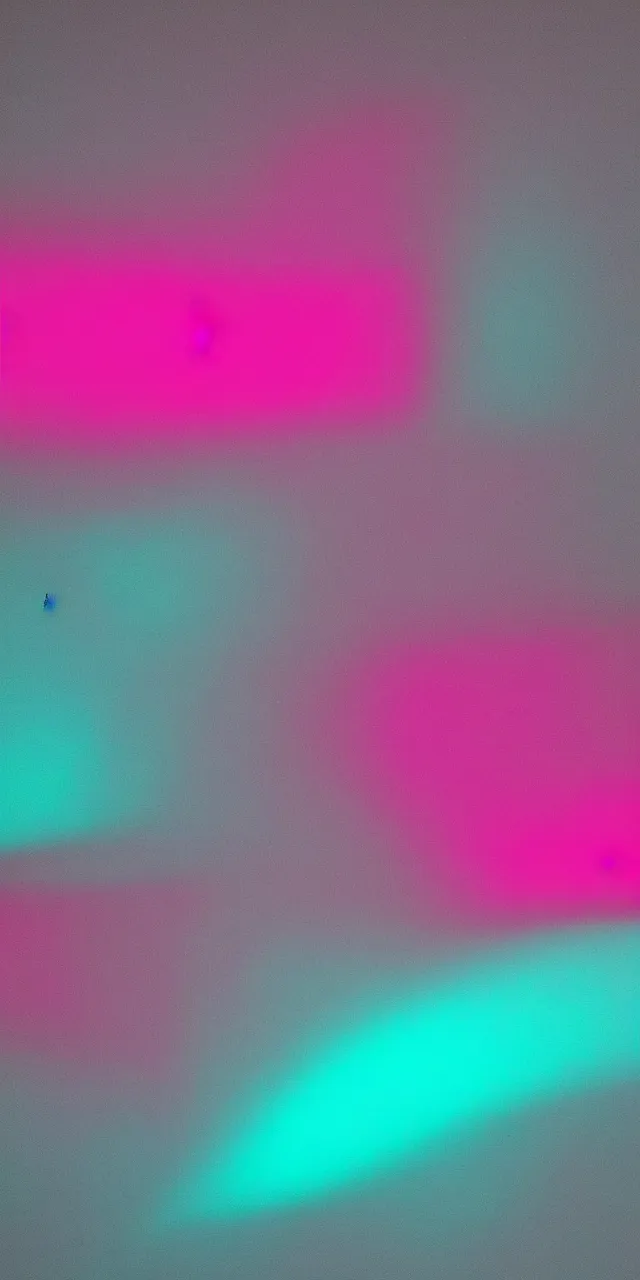 Prompt: gradient fluids lines lights, tritone turquoise pink and black