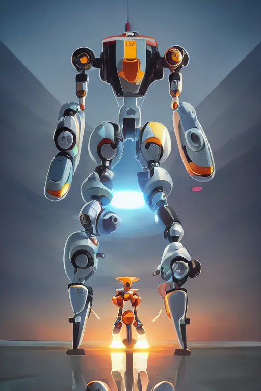 Image similar to metabots medabots medarotto medarot robot minimalist comics, behance hd by jesper ejsing, by rhads, makoto shinkai and lois van baarle, ilya kuvshinov, rossdraws global illumination ray tracing hdr radiating a glowing aura