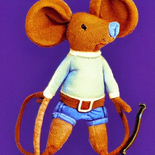 Prompt: a mouse with a gun