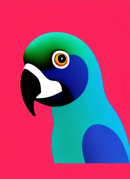 Prompt: retrofuturistic portrait of a parrots wearing earbuds, gradient space graphics in background, close up, quint buchholz, wlop, dan mumford, artgerm, liam brazier, peter mohrbacher, raw, featured on artstation, octane render, cinematic, elegant, intricate, 8 k