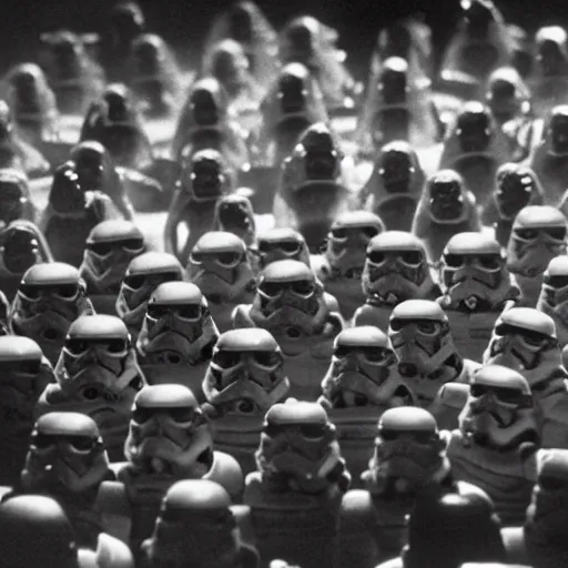 Image similar to crowd of star wars cantina aliens, production still