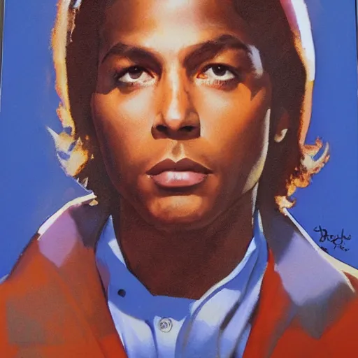 Image similar to photorealistic picture, by bob peak and alex ross, ju on n. w. a, gouache and wash paints, fine details, fine intricate, fine facial proportionate, fine body proportionate, fine fix broken line, fine fix duplicate line, smooth focus, sharp details, bokeh, 4 k, fine 5 k details