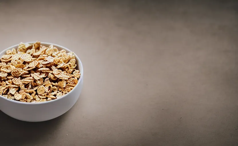 Image similar to a bowl of cereals, natural light, cinematic lighting, 8 k