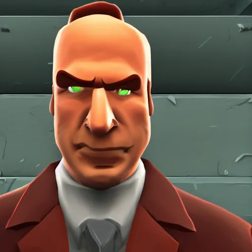 Prompt: Saul Goodman in Team Fortress 2, HD 4k game screenshot, Valve official announcement, new character