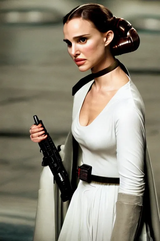 Image similar to Natalie Portman as princess leia