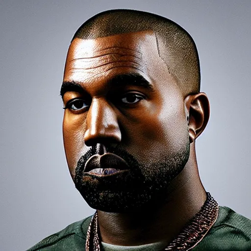 Image similar to portrait of kanye west as starbuck from battlestar galactica