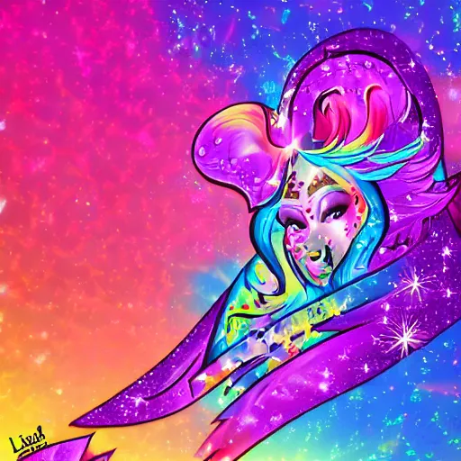 Image similar to coldharbour in the style of lisa frank