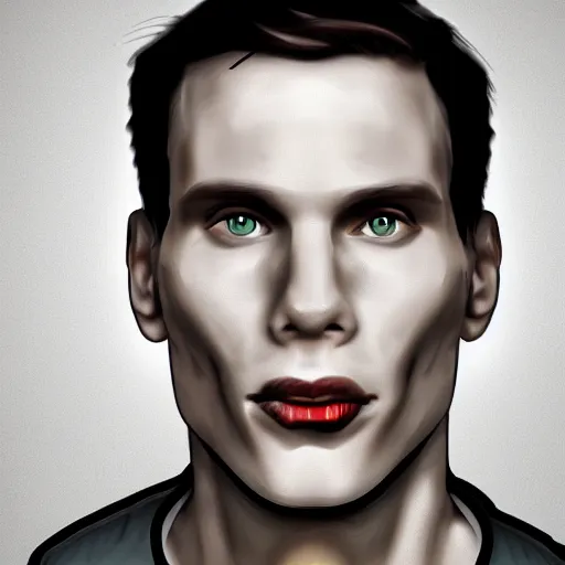 Prompt: Jerma985 digital portrait