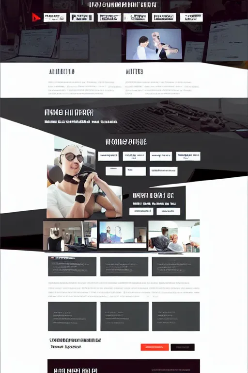 Image similar to online radio, website design landing page template