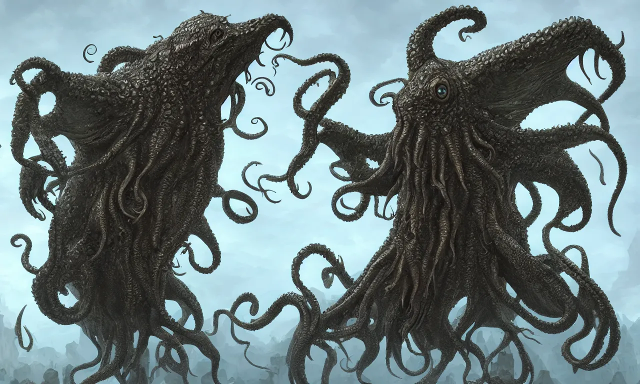 Image similar to Cthulhu monster, epic, detailed, 4k, realistic, trending on artstation