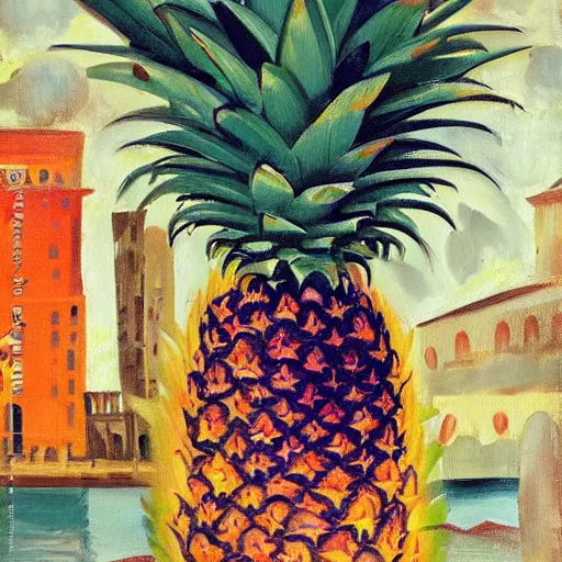 Prompt: boring impressionist creepy city height persian cat berry pineapple flour , by Natalia Goncharova and Amedeo Modigiliani and Caravaggio , smooth , speedpainting , trending on deviantart