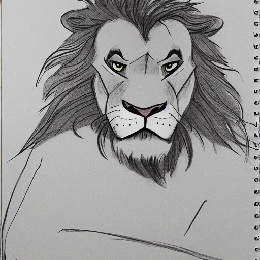 Lion king sketch stock illustration Illustration of mammal  67370574