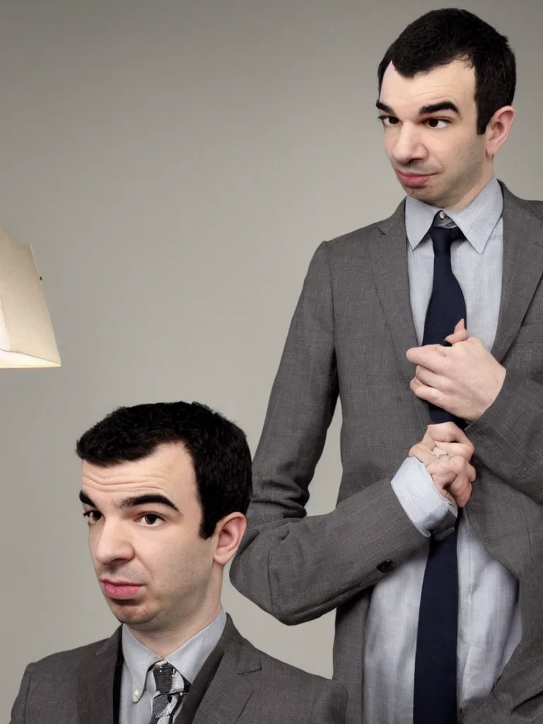 Image similar to nathan fielder is an artistic genius