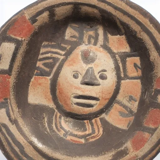 Prompt: pre - inca native ceramics