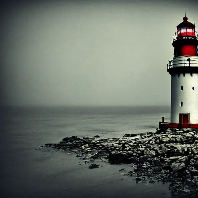 Image similar to a beautiful view of silent hill lighthouse, ultra detailed