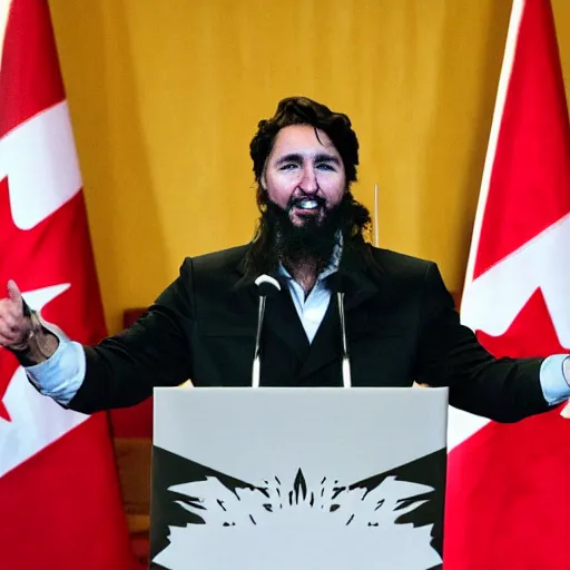 Image similar to justin trudeau as fidel castro