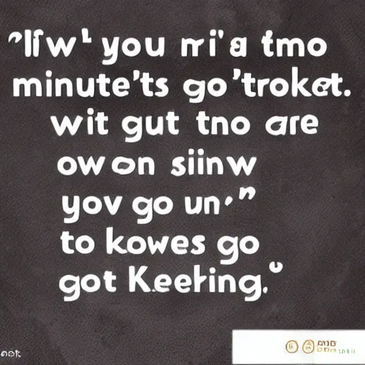 Image similar to if you have a minute why don't we go, talking about something only we know,