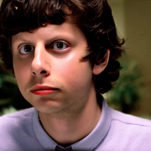 Prompt: michael cera in pulp fiction, photograph