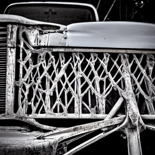 Image similar to the skeleton of a truck, photography,