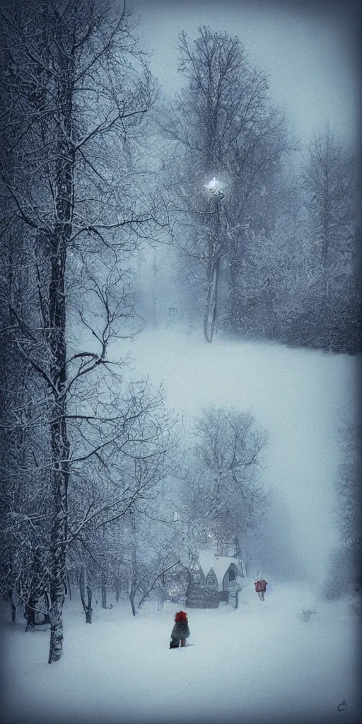 Prompt: winter by alexander jansson