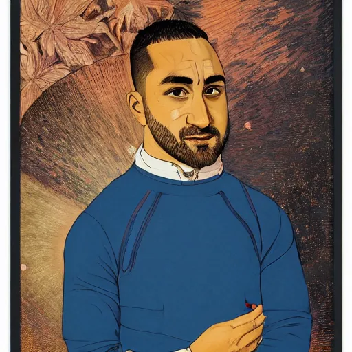 Prompt: painting of dimitri payet very detailled, by artgem, botticelli and victo ngai