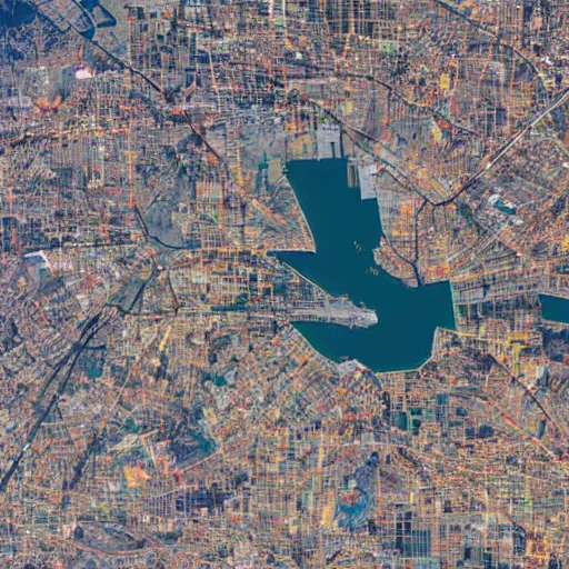 Image similar to satellite photo of santiago de chile