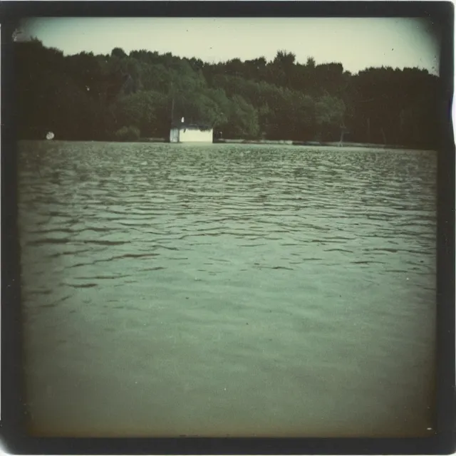 Image similar to polaroid photograph of ( ( ( ( ( ( ( ( balatonfured, a resort town in veszprem county, in hungary ) ) ) ) ) ) ) ), summer, july of 1 9 8 0