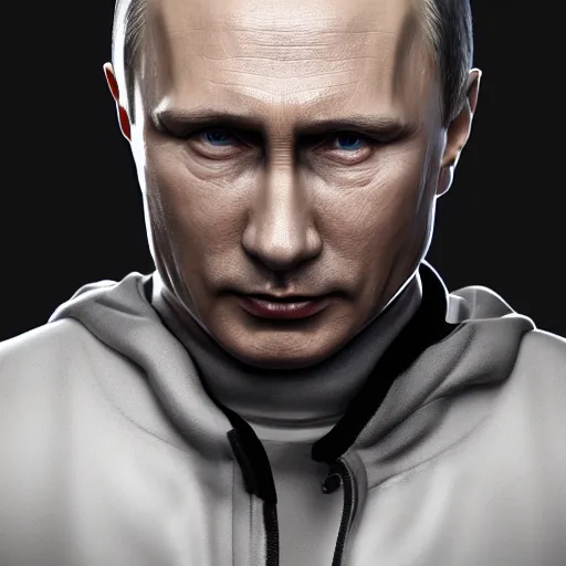 Image similar to portrait of vladimir putin, 8 k uhd, unreal engine, octane render in the artstyle of finnian macmanus, john park and greg rutkowski