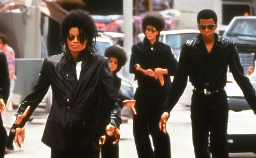 Prompt: michael jackson 1 9 9 4 in men in black movie