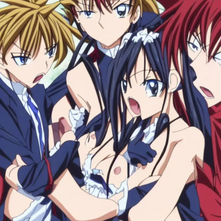 Prompt: highschool dxd scenes