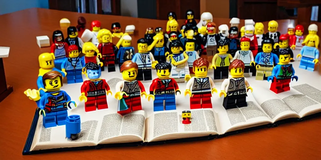 Image similar to the lego christian bible