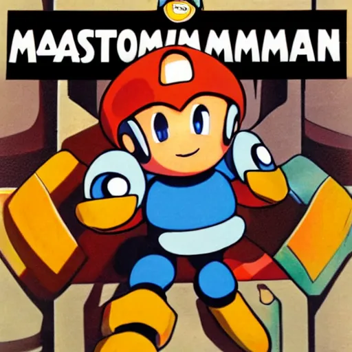 Prompt: potatoman, megaman character, box art,