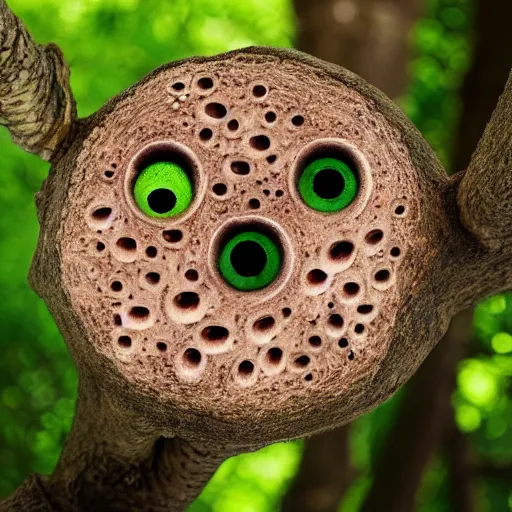 Image similar to photo of trypophobia tree eyes