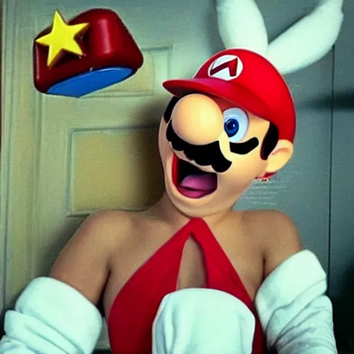 Image similar to lady gaga as super mario