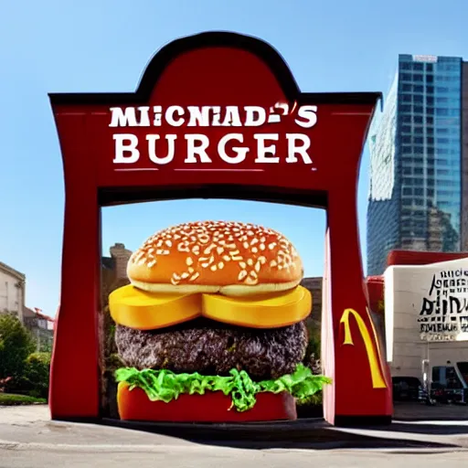 Image similar to advertisement for mcdonald's new teeth burger