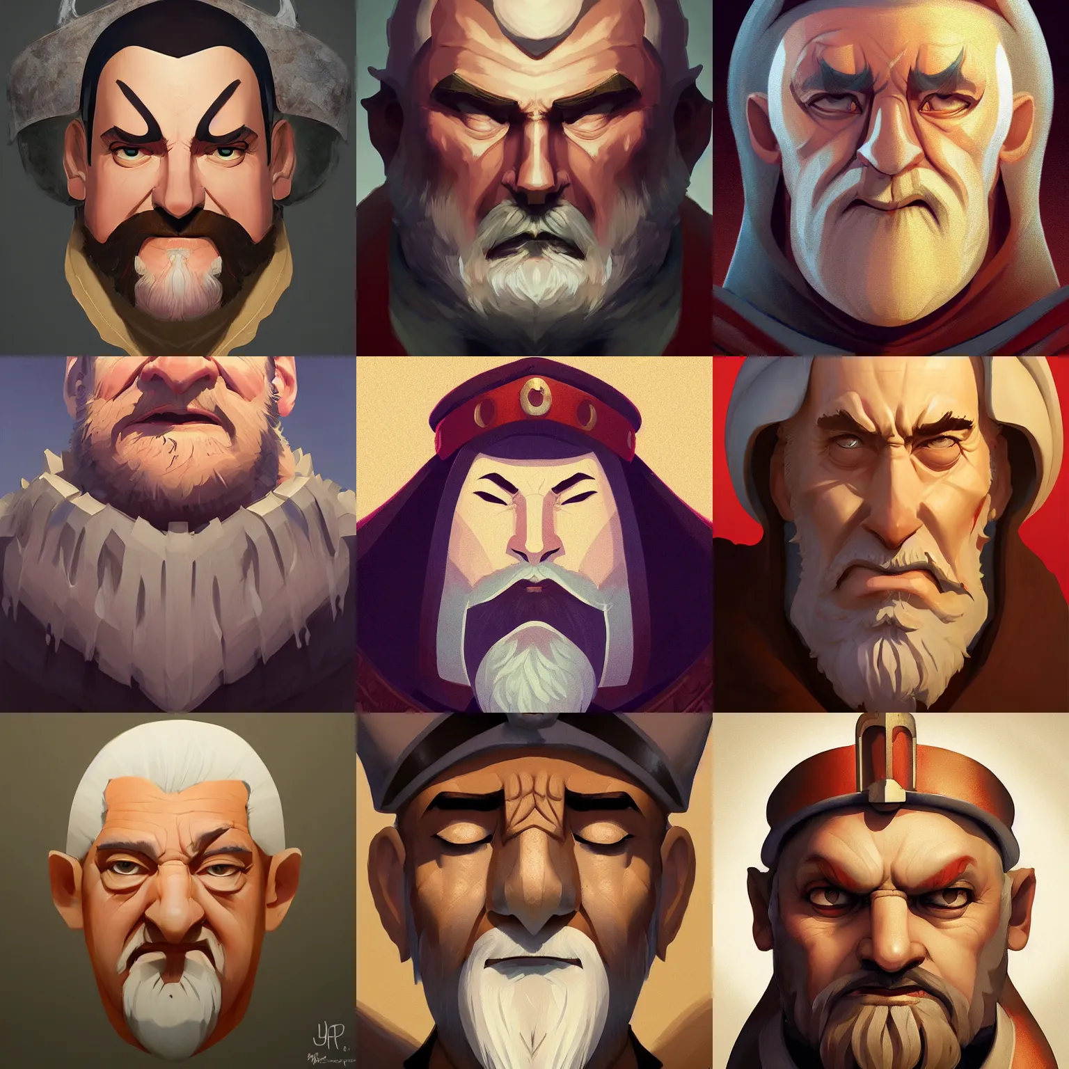 Image similar to face icon stylized minimalist medieval old king, loftis, cory behance hd by jesper ejsing, by rhads, makoto shinkai and lois van baarle, ilya kuvshinov, rossdraws global illumination