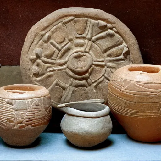 Image similar to pre - inca ceramics