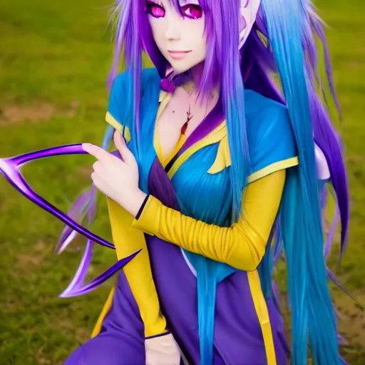 Prompt: Shiro from No Game No Life