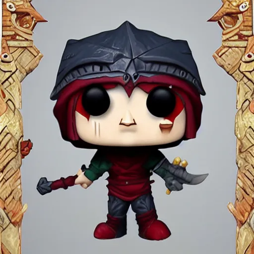 Image similar to hoodwink from dota as a funko pop