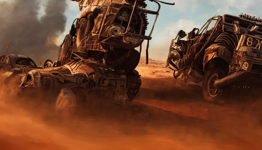 Prompt: Mad Max like a PS1 game cover, hyperdetailed, artstation, cgsociety, 8k