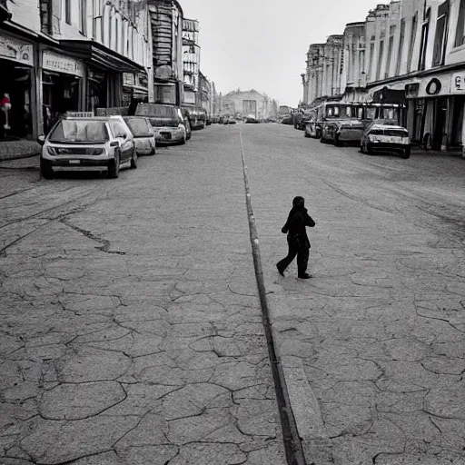 Image similar to moonwalker streetphoto, city street on the moon, a detailed image of a future norilsk, moon landscape