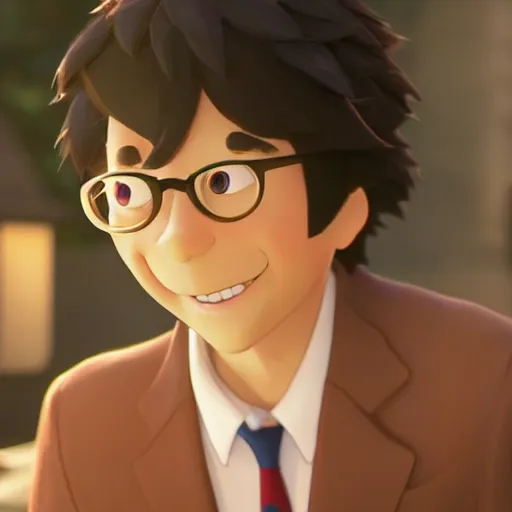 Image similar to a wholesome animation key shot of gustavo petro, medium shot, studio ghibli, pixar and disney animation, sharp, rendered in unreal engine 5, anime key art by greg rutkowski, bloom, dramatic lighting