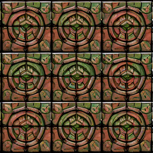 Image similar to hand painted dungeon tiles texture with perfect details, symmetry, digital art