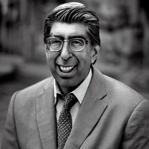 Prompt: very detailed and textured photo portrait of Patrick Balkany, by Steve McCurry, 50mm 4k