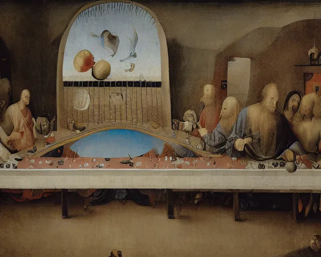 Image similar to The Last Supper by Hieronymus Bosch